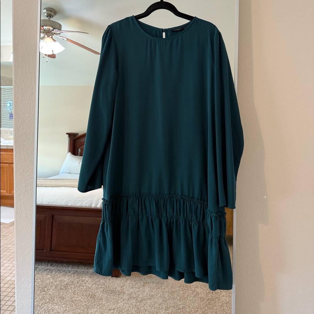 HALOGEN Olive green dress